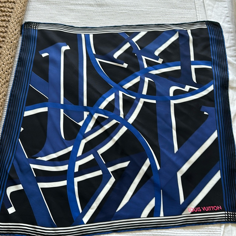 Authentic Louis Vuitton silk scarf